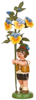 Hubrig Blumenkind Blumenjunge mit Hornveilchen 
