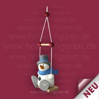 Hobler Schneemann Otto auf der Schaukel 