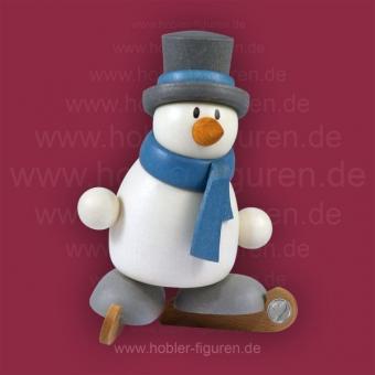 Hobler Schneemann Otto mit Schlittschuh 