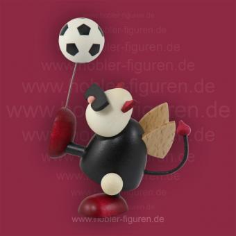 Hobler Teufelchen Gustav mit Fußball Hochschuss 