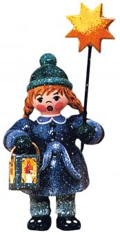 Hubrig Winterkinder Mädchen mit Stern und Laterne 