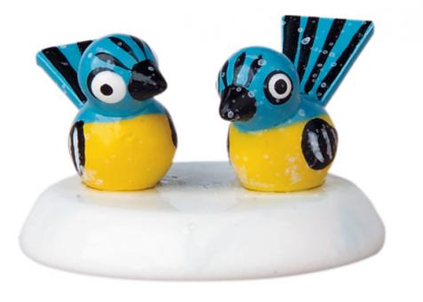 Hubrig Winterkinder Miniatur Meisenpaar 