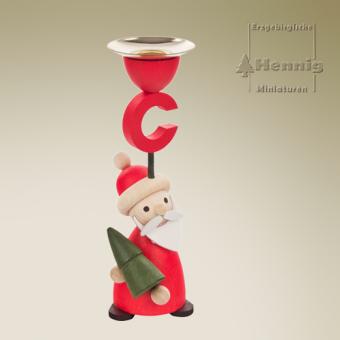 Hennig Miniaturen Kerzenhalter Knecht Ruprecht mit Baum 