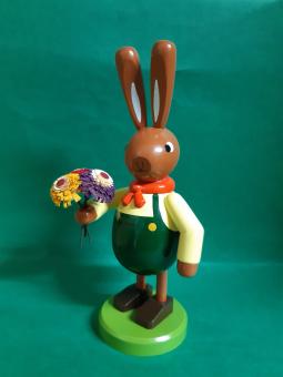 Leichsenring Osterhase mit Blumenstrauß groß 