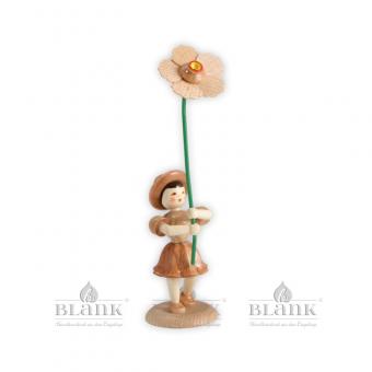 Blank Blumenkind mit Christrose natur 