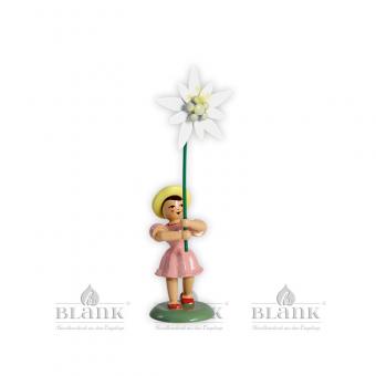 Blank Blumenkind mit Edelweiss farbig 