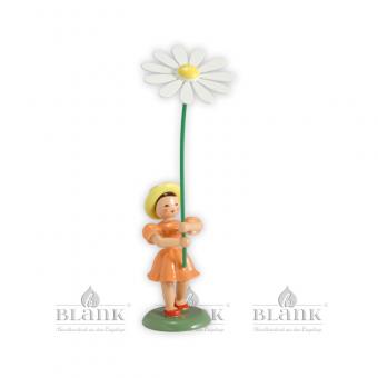 Blank Blumenkind mit Margerite farbig 
