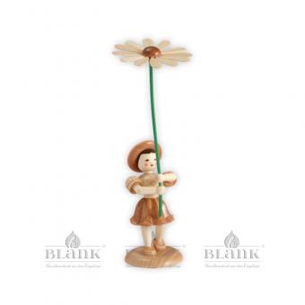Blank Blumenkind mit Margerite natur 