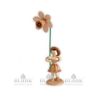 Blank Blumenkind mit Narzisse natur 