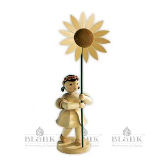 Blank Blumenkind mit Sonnenblume natur 