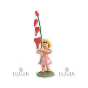 Blank Blumenkind mit Tränendes Herz farbig Rarität 