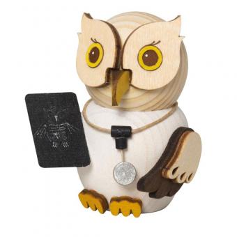 Drechslerei Kuhnert Holzfigur Mini Eule Mediziner Neu 2022 