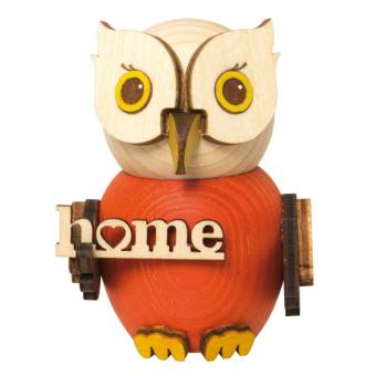 Drechslerei Kuhnert Holzfigur Mini Eule Home Rarität 