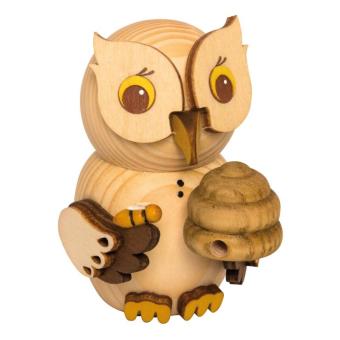 Drechslerei Kuhnert Holzfigur Mini Eule Imker Neu 2024 
