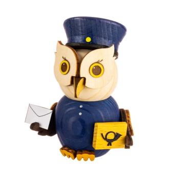 Drechslerei Kuhnert Holzfigur Mini Eule Postbote Neu 2024 