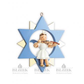 Blank Kurzrockengel mit Violine im Stern farbig 