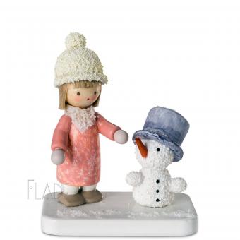 Flade Mädchen mit Schneemann Neu 2022 