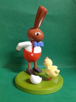 Leichsenring Osterhase mit kleinem Küken groß 