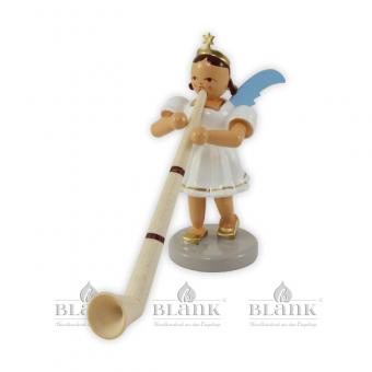 Blank Kurzrockengel mit Alphorn farbig 