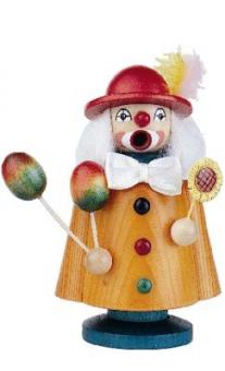 Gahlenz Räuchermann Clown gebeizt 