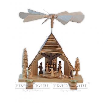 Blank Pyramide Christi Geburt gesandelt 