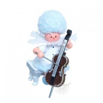 Drechslerei Kuhnert Schneeflöckchen mit Cello Neu 2020 