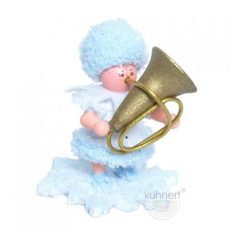 Drechslerei Kuhnert Schneeflöckchen mit Tuba Neu 2020 