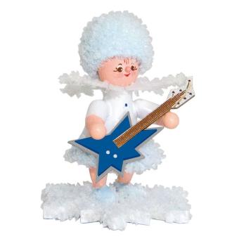 Drechslerei Kuhnert Schneeflöckchen mit E-Gitarre Neu 2024 